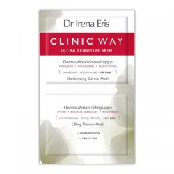 Clinic Way Dermo-maska nawilżająca, 2 x 6 ml