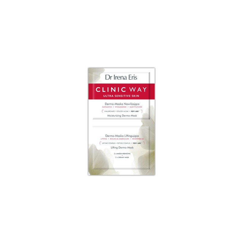 Clinic Way Dermo-maska nawilżająca, 2 x 6 ml 