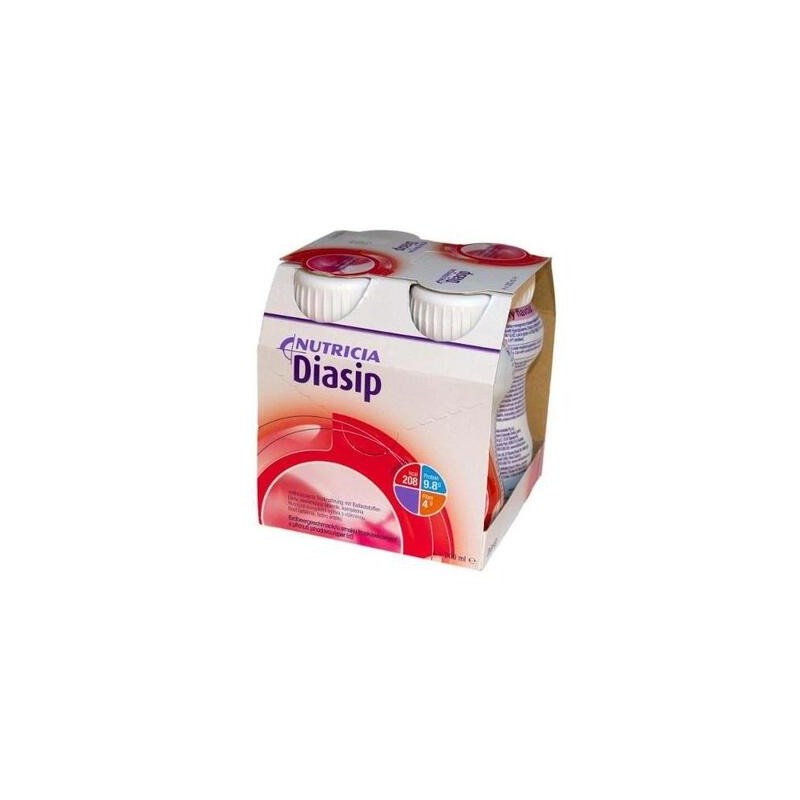 Diasip o smaku truskawkowym 4x200 ml 