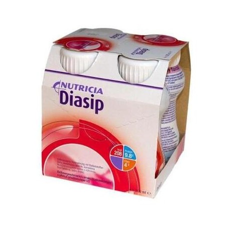 Diasip o smaku truskawkowym 4x200 ml