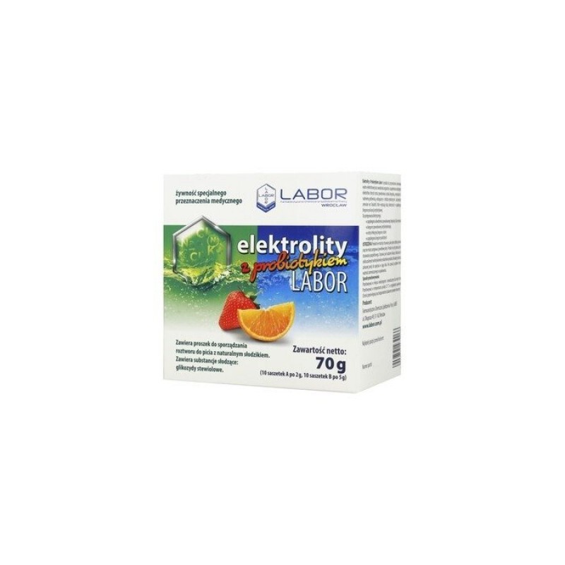 Elektrolity LABOR z probiotykiem, 20 saszetek 