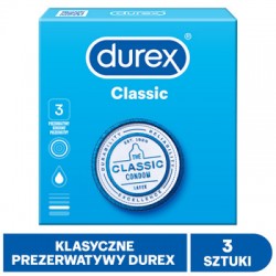 Durex Classic 3 prezerwatywy