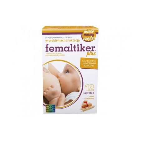 Femaltiker Plus, smak karmelowy, 12 saszetek