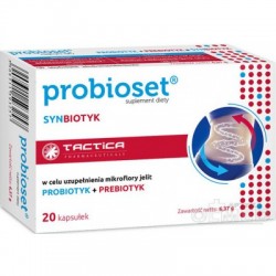 Probioset - synbiotyk, 20 kapsułek