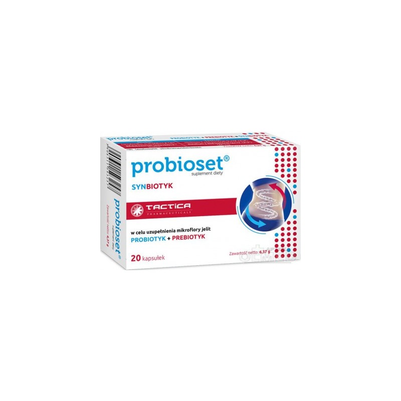 Probioset - synbiotyk, 20 kapsułek 