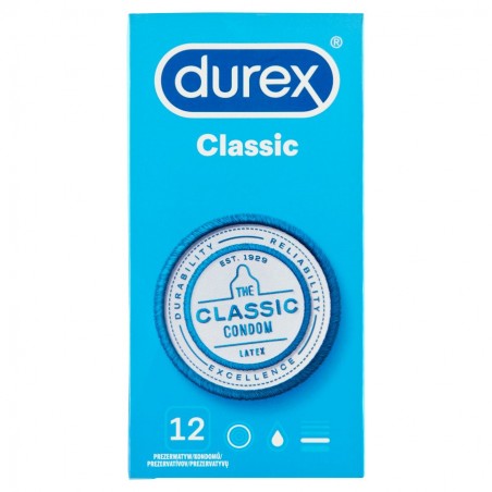 Prezerwatywy Durex Classic, 12 sztuk