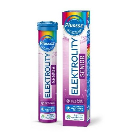 Plusssz Elektrolity Senior, 24 tabletki musujące