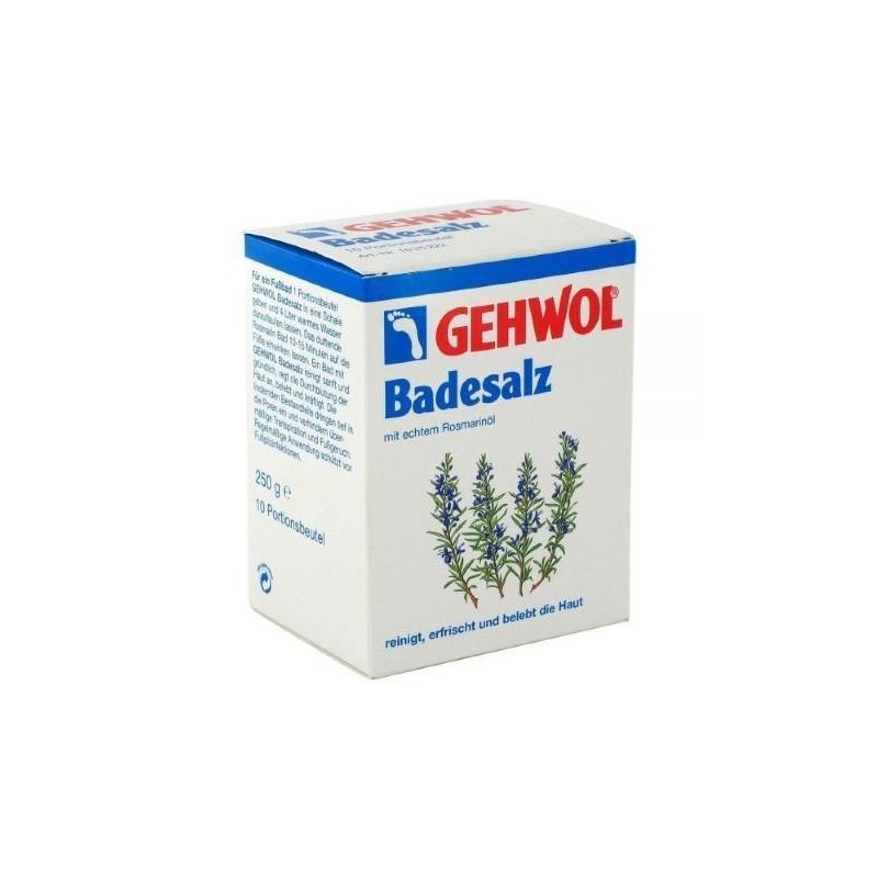 Gehwol Sól do kąpieli z rozmarynem, 10 saszetek po 25 g 