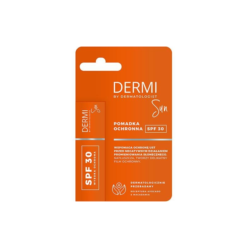DERMI Pomadka ochronna SPF 30 ,4.5g 