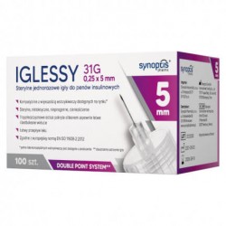 Igły do penów insulinowych 0,25x5 100 sztuk