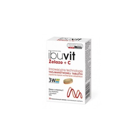  Ibuvit Żelazo + C 30 tabletek 