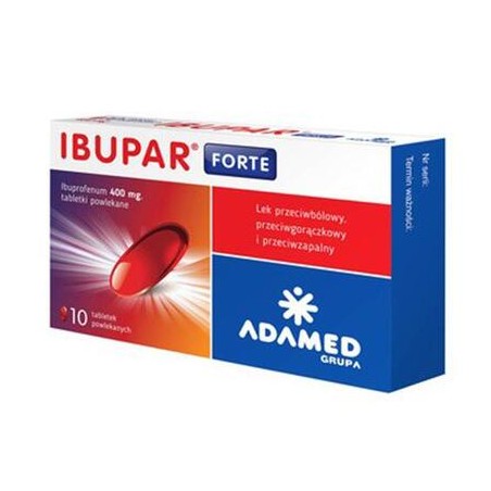 Ibupar Forte 400 mg, 10 tabletek