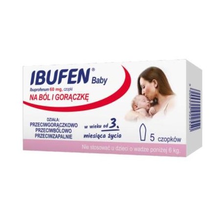 Ibufen Baby 0,06 g, 5 czopków