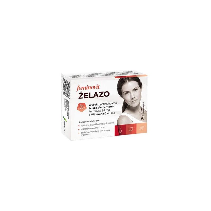 Feminovit żelazo, 30 tabletek 
