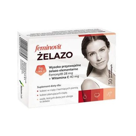 Feminovit żelazo, 30 tabletek