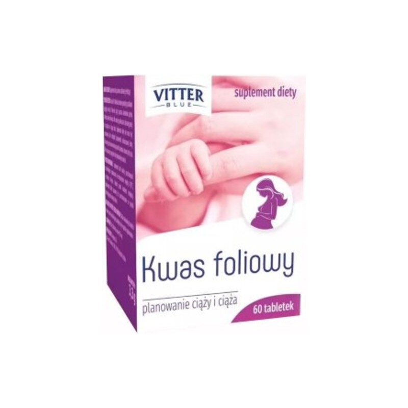 Kwas foliowy Vitter blue Diagnosis, 60 tabletek 