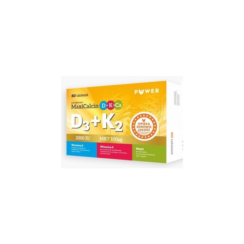 MaxiCalcin D+K+Ca, 60 tabletek 