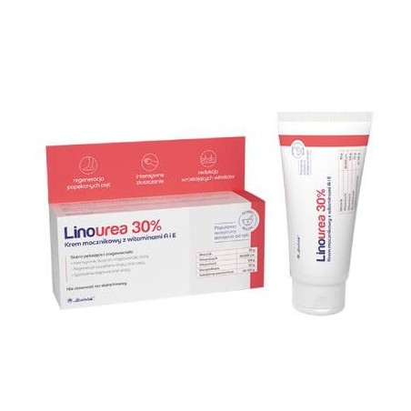Linourea 30% krem z mocznikiem i witaminą A + E, 50 g