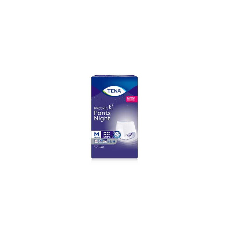Majtki chłonne Tena Pants ProSkin Super night M, 30 sztuk 