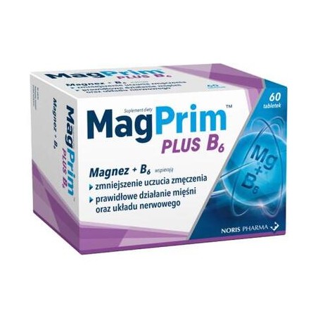 Magprim Plus B6, 60 tabletek
