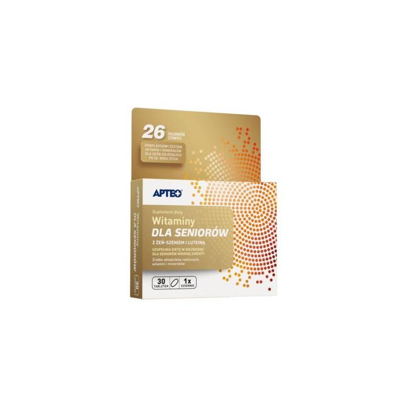 Witaminy dla Seniorów Apteo 30 tabletek powlekanych 
