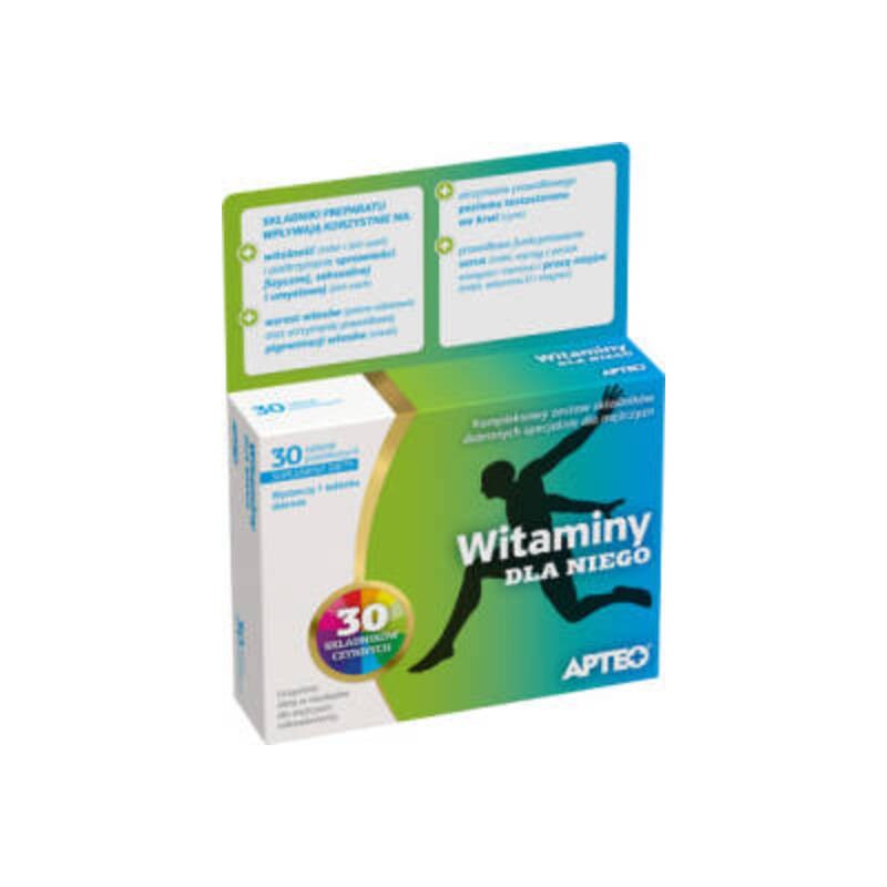 Witaminy dla Niego Apteo 30 tabletek 