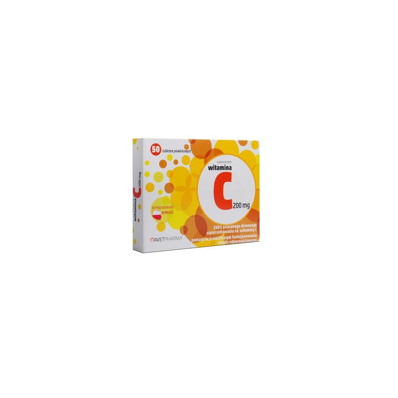 Witamina C 200 mg AVET, 50 tabletek 