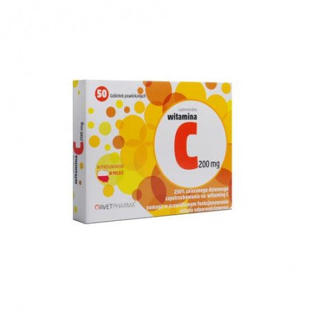 Witamina C 200 mg AVET, 50 tabletek