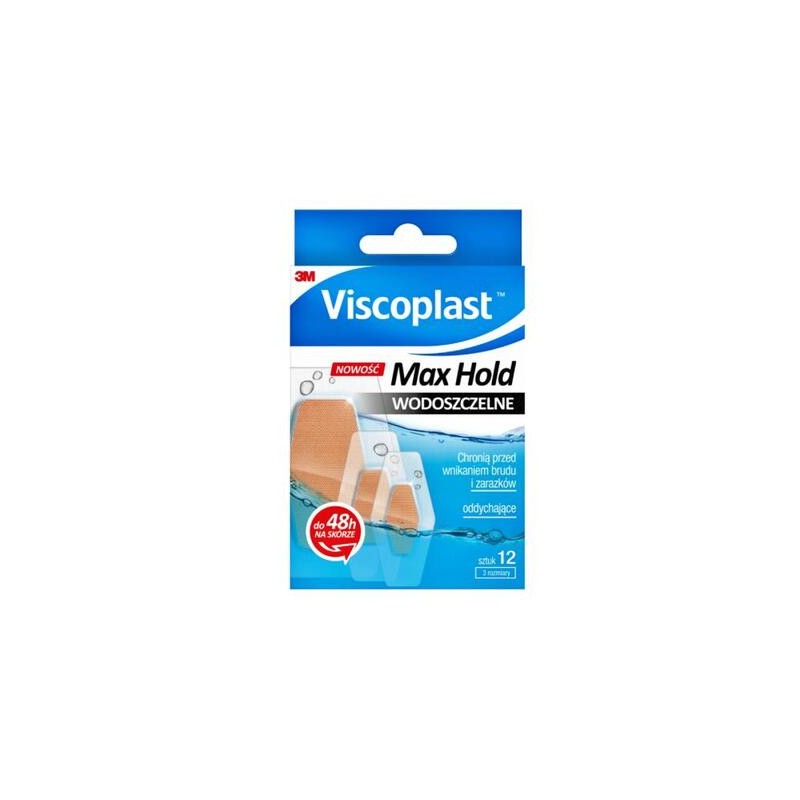 Viscoplast Max Hold plastry, 12 sztuk 