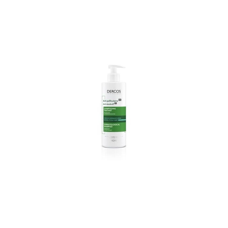 Vichy Dercos Anti Dandruff DS, szampon przeciwłupieżowy, włosy normalne i przetłuszczające się, 390 ml 