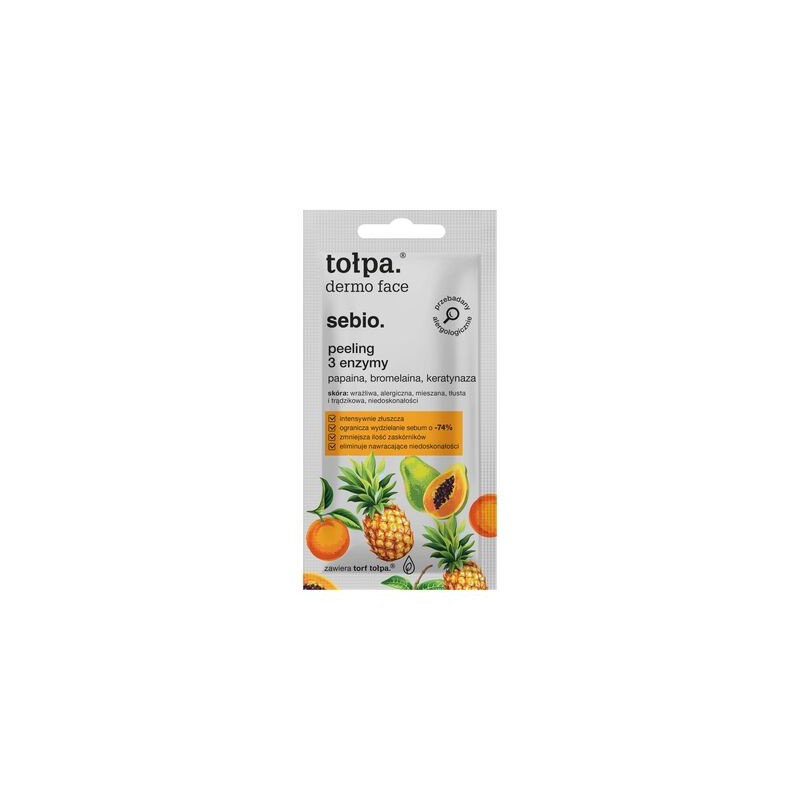 Tołpa Dermo Face Sebio Peeling i maseczka do skóry problemowej, 8 ml 