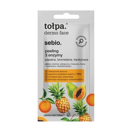Tołpa Dermo Face Sebio Peeling i maseczka do skóry problemowej, 8 ml