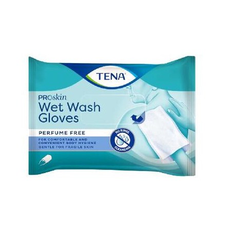  Tena Wet wash gloves nawilżane myjki do skóry, 8 sztuk 