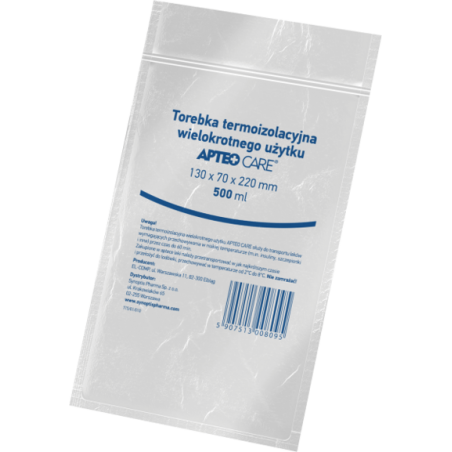  Torebka termoizolacyjna wielokrotnego użytku Apteo Care 500 ml, 1 sztuka 
