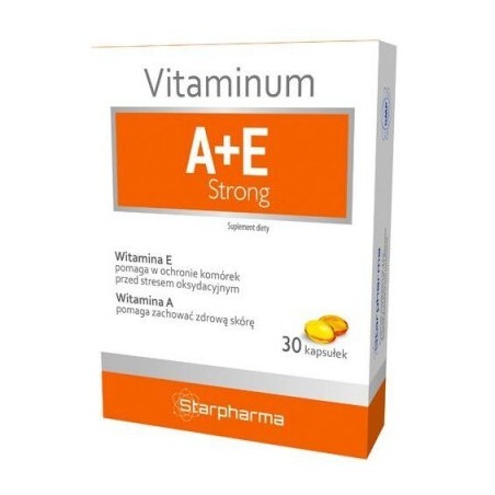  Vitaminum A + E Strong, 30 kapsułek 