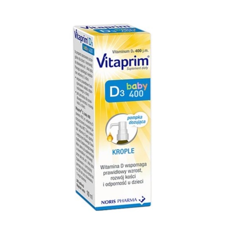 Vitaprim D3 Baby 400, krople 10 ml 