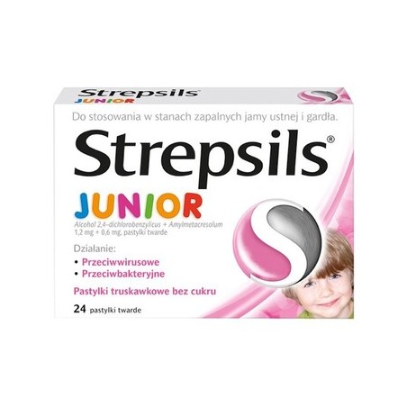 Strepsils Junior, 24 pastylki
