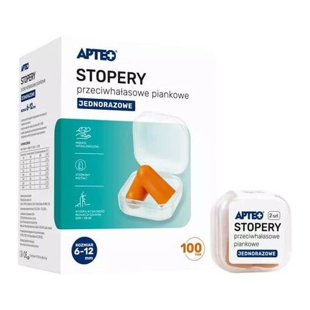  Stopery przeciwhałasowe piankowe, 2 sztuki 
