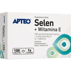 Selen z witaminą E Apteo 100 tabletek