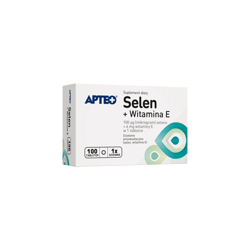 Selen z witaminą E Apteo 100 tabletek 