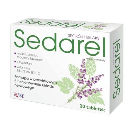  Sedarel, 20 tabletek 