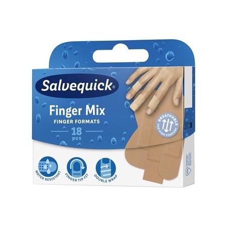  Salvequick Finger plastry MIX 18 sztuk 
