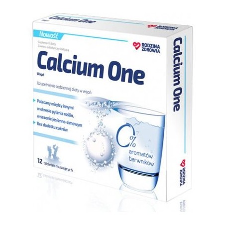  Rodzina Zdrowia Calcium One, 12 tabletek musujących 