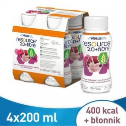 Resource 2.0 Fibre o smaku owoców leśnych 4 butelki po 200 ml płynu