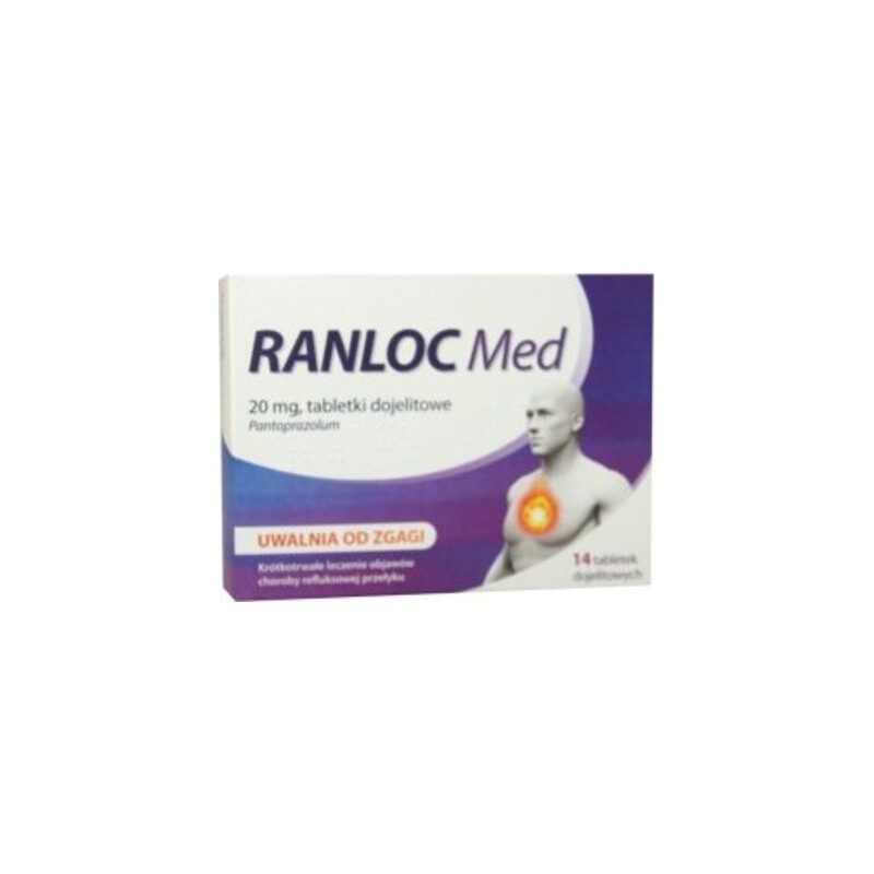 Ranloc Med 20 mg, 14 tabletek 