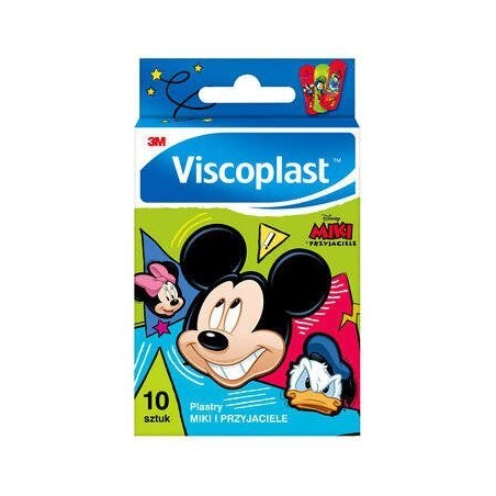  Plastry Viscoplast Miki i Przyjaciele, 10 sztuk 
