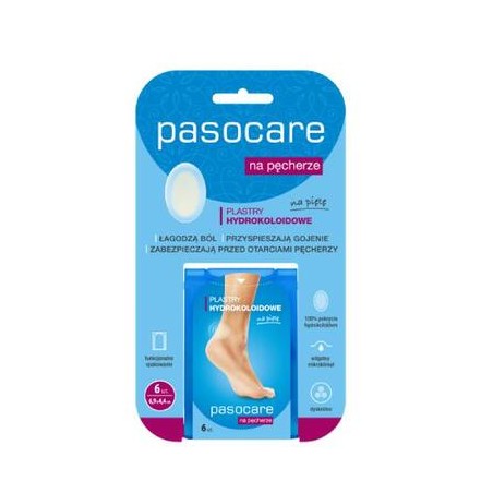  Pasocare, Plastry hydrokoloidowe na pêcherze, 6 sztuk 