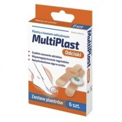Plastry MultiPlast na odciski z kwasem salicylowym 6 sztuk