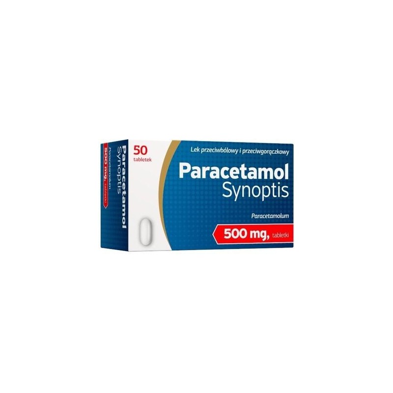 Paracetamol Synoptis 50 tabletek 