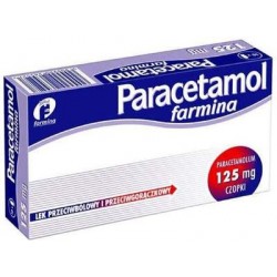 Paracetamol Farmina 0,125 g, 10 czopków